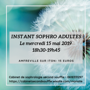 Lire la suite à propos de l’article Instant sophro  » se ressourcer & prendre soin de soi »