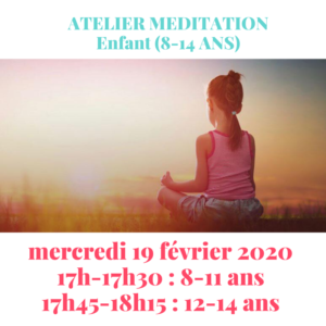 Lire la suite à propos de l’article Atelier méditation enfants (8-14 ans)