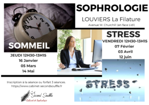 Lire la suite à propos de l’article Atelier collectif Sophrologie Sommeil- Louviers