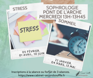 Lire la suite à propos de l’article ATELIER SOPHROLOGIE STRESS LOUVIERS